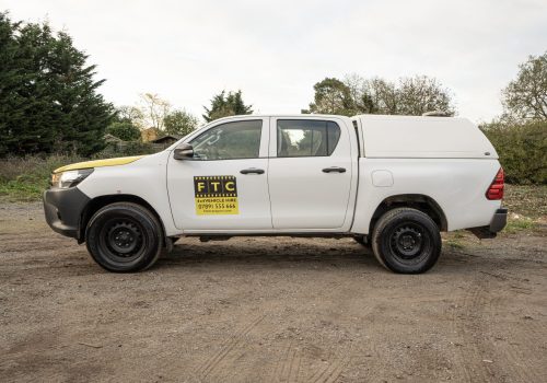 20A. 4x4 double cab (with canopy) pick up - side angle
